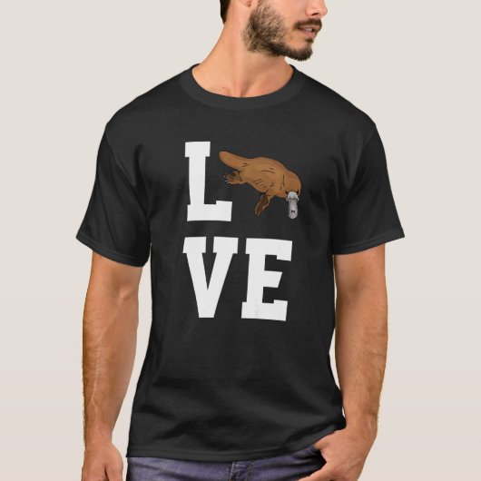 Love Platypus Outfit Animal  Platypuses T-Shirt (Vorderseite)