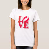 LOVE Pop Art – Retro Valentine’s T-Shirt (Vorderseite)