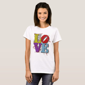 LOVE Pop Art – Retro Valentinstag-T-Shirt T-Shirt