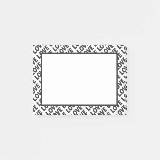 Love Post-it Klebezettel (Vorderseite)