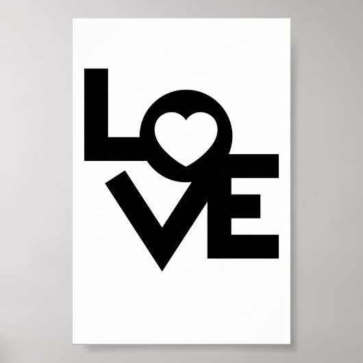 Love Poster – Stilvolle Wanddekoration (Vorne)
