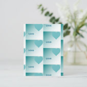 Love. Postkarte (Stehend Vorderseite)