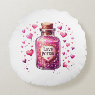 Love Potion Cushion Rundes Kissen