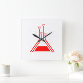 love potion quadratische wanduhr (Zuhause)