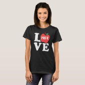 Love Pre K Apple Student Teacher   T-Shirt (Vorne ganz)