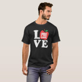Love Preschool Apple Student Teacher T-Shirt (Vorne ganz)