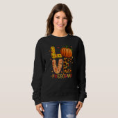 Love Preschool Happy Fall Thanksgiving Women Teach Sweatshirt (Vorne ganz)