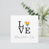 Love Pride Heart Happy Valentine's Day Script (Stehend Vorderseite)