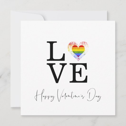 Love Pride Heart Happy Valentine's Day Script (Vorderseite)