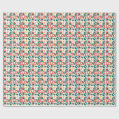 LOVE print Valentines Day Love Wrapping Paper Geschenkpapier (Flach)