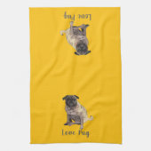 Love Pug Geschirrtuch (Vertikal)