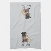 Love Pug Geschirrtuch (Vertikal)