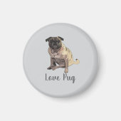 Love Pug Magnet (Vorne)