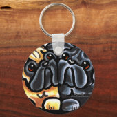 Love Pugs Schlüsselanhänger (Vorderseite)