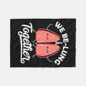 Love Pun Resratory Therast We Belung Together Vale Fleecedecke (Vorderseite (Horizontal))