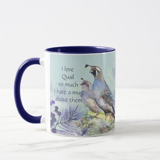 Love Quail So Much Fun Quote Saying Tasse (Links)