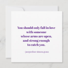 Love quote ankündigung