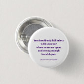 Love quote button (Vorne & Hinten)