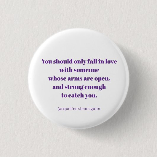 Love quote button (Vorderseite)