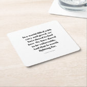 Love quote rechteckiger pappuntersetzer (angewinkelt)