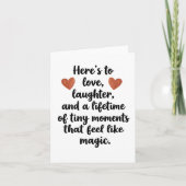 Love Quote Wedding Engagement Party Karte (Vorderseite)