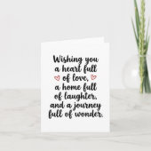 Love Quote Wedding Engagement Party Karte (Vorderseite)