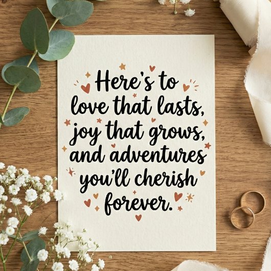 Love Quote Wedding Engagement Party Karte