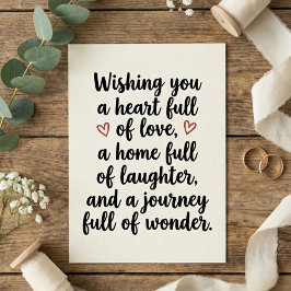 Love Quote Wedding Engagement Party Karte