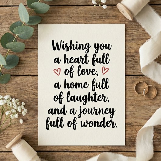 Love Quote Wedding Engagement Party Karte