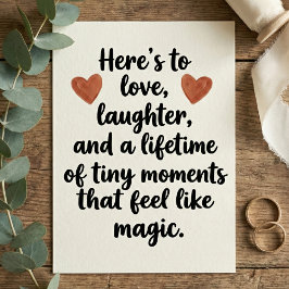 Love Quote Wedding Engagement Party Karte