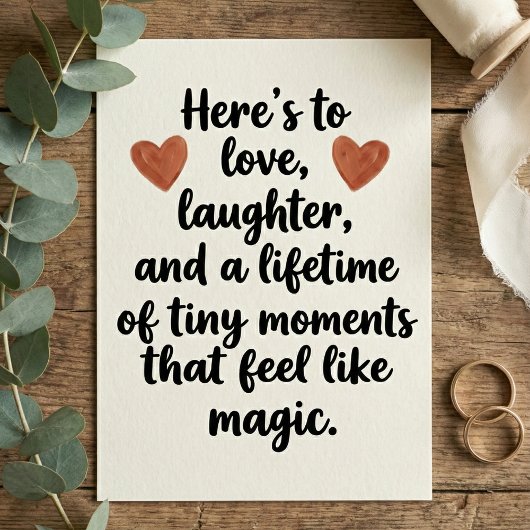 Love Quote Wedding Engagement Party Karte