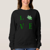 Love Reading – Book Lover Typography Illustration Sweatshirt (Vorderseite)