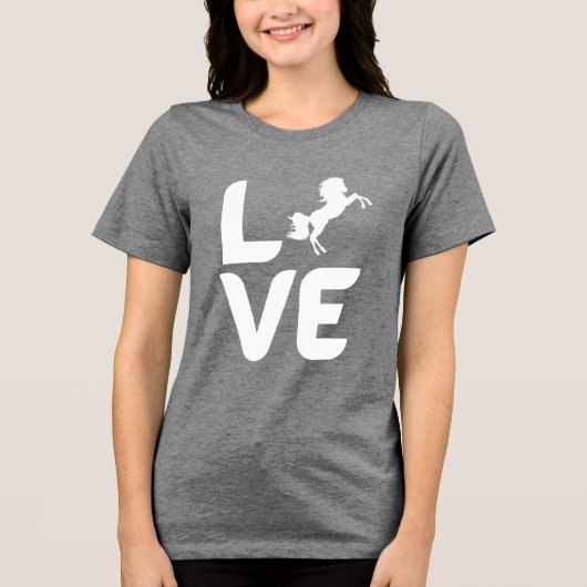LOVE Rearing Horse Women’s Shirt – Bold Equestrian (Vorderseite)