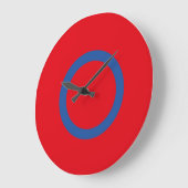 LOVE RED BLUE SPECIAL USA/EEUU by Masanser Große Wanduhr (Winkel)