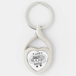 Love Rescue - Heart Keychain Schlüsselanhänger