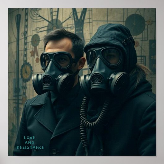 LOVE & RESISTANCE Kafka Romantics Modern Graphic 2 Poster (Vorne)