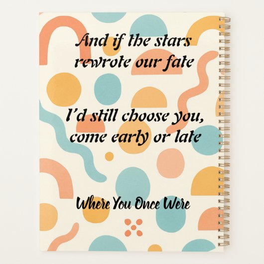 Love Rewritten by the Stars, Chosen Always Planer (Rückseite)