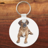 Love Rhodesian Ridgeback Puppy Dog Keychain Schlüsselanhänger (Vorderseite)