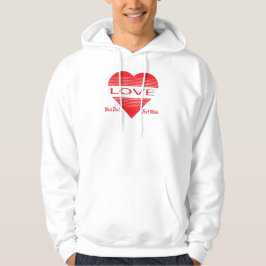 Love & Romance Concept Design with Heart Elements Hoodie