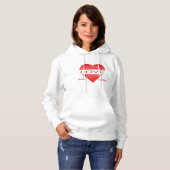 Love & Romance Concept Design with Heart Elements Hoodie (Vorne ganz)