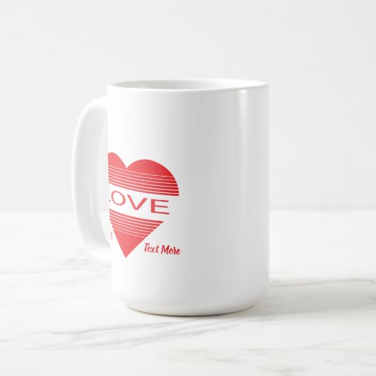 Love & Romance Concept Design with Heart Elements Kaffeetasse (Vorderseite Links)