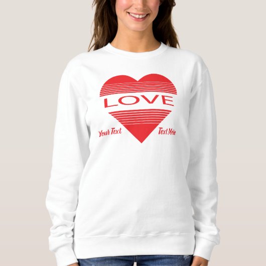 Love & Romance Concept Design with Heart Elements Sweatshirt (Vorderseite)