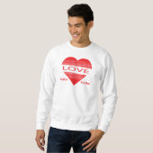 Love & Romance Concept Design with Heart Elements Sweatshirt (Vorne ganz)