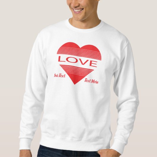 Love & Romance Concept Design with Heart Elements Sweatshirt (Vorderseite)