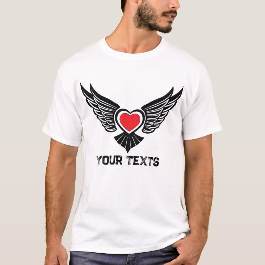 Love & Romance Concept Design with Heart Elements T-Shirt (Vorderseite)