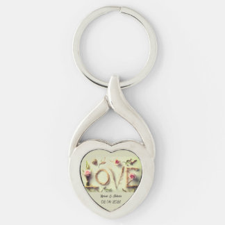 „Love Rose“ Spiral-Herz-Schlüsselanhänger Schlüsselanhänger