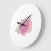 Love & Roses Große Wanduhr (Winkel)