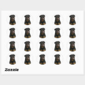 Love Rottweiler Puppy Dog Sticker / Seal (Blatt)