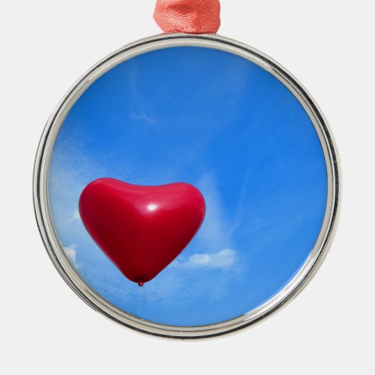 LOVE RUNDES SILBERFARBENES ORNAMENT
