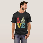 Love Sailing Nautical Boat Adventure T-Shirt (Vorne ganz)